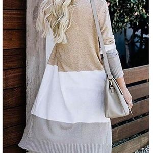 NWOT! Womens Striped Long Cardigan Sweater